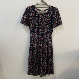 LULAROE AMELIA XS Floral Dress